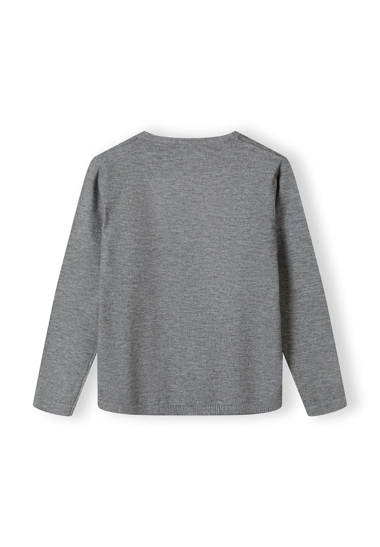 Minoti 43905 strikcardigan til drenge gråmeleret