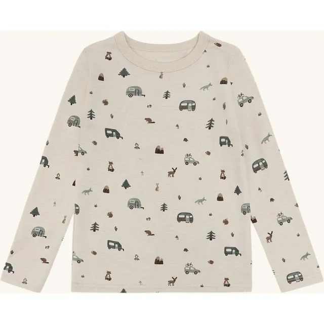 Hust & Claire Awo Camp bluse French Oak merino
