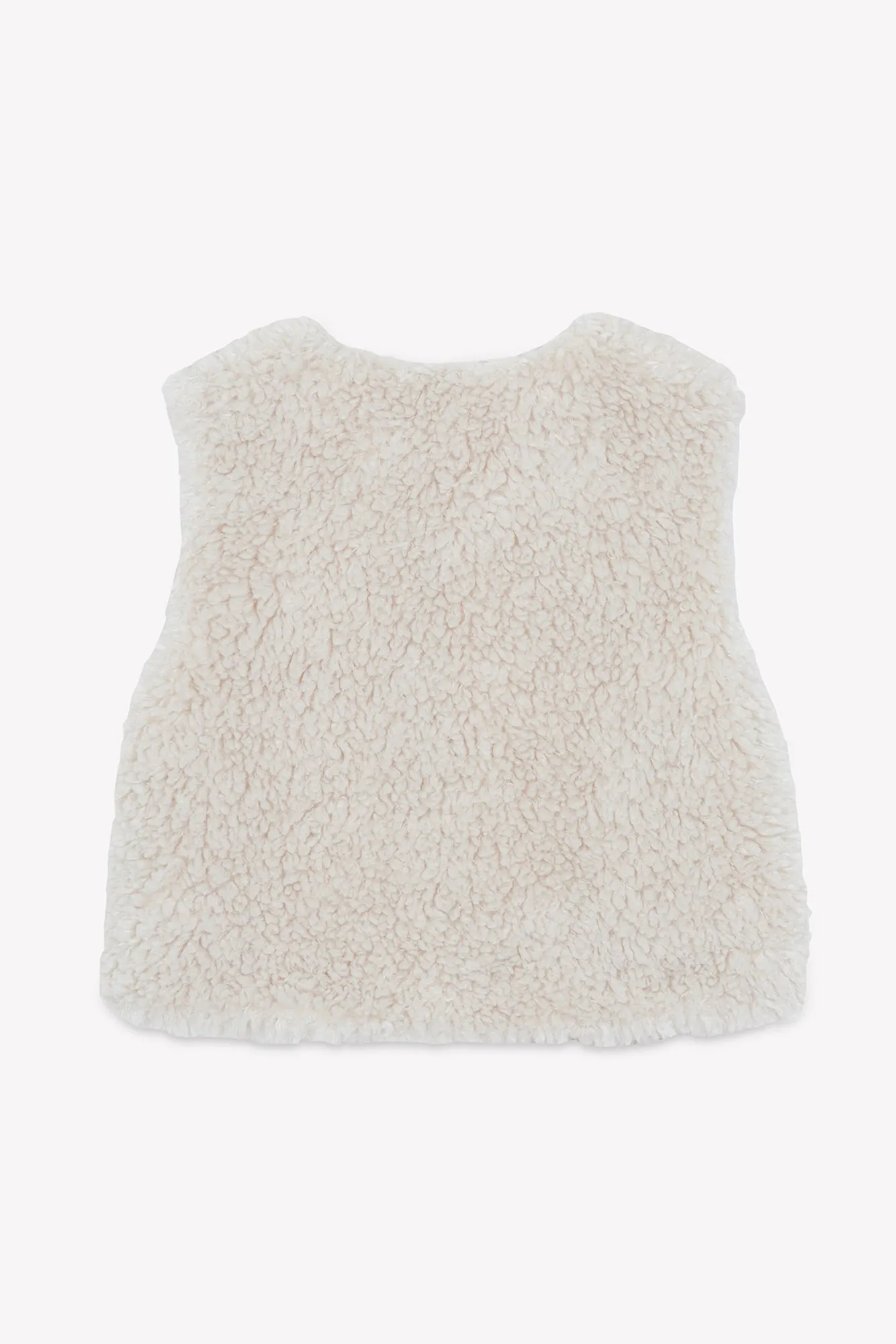 Bonton Beti Sherpa vest ecru teddy
