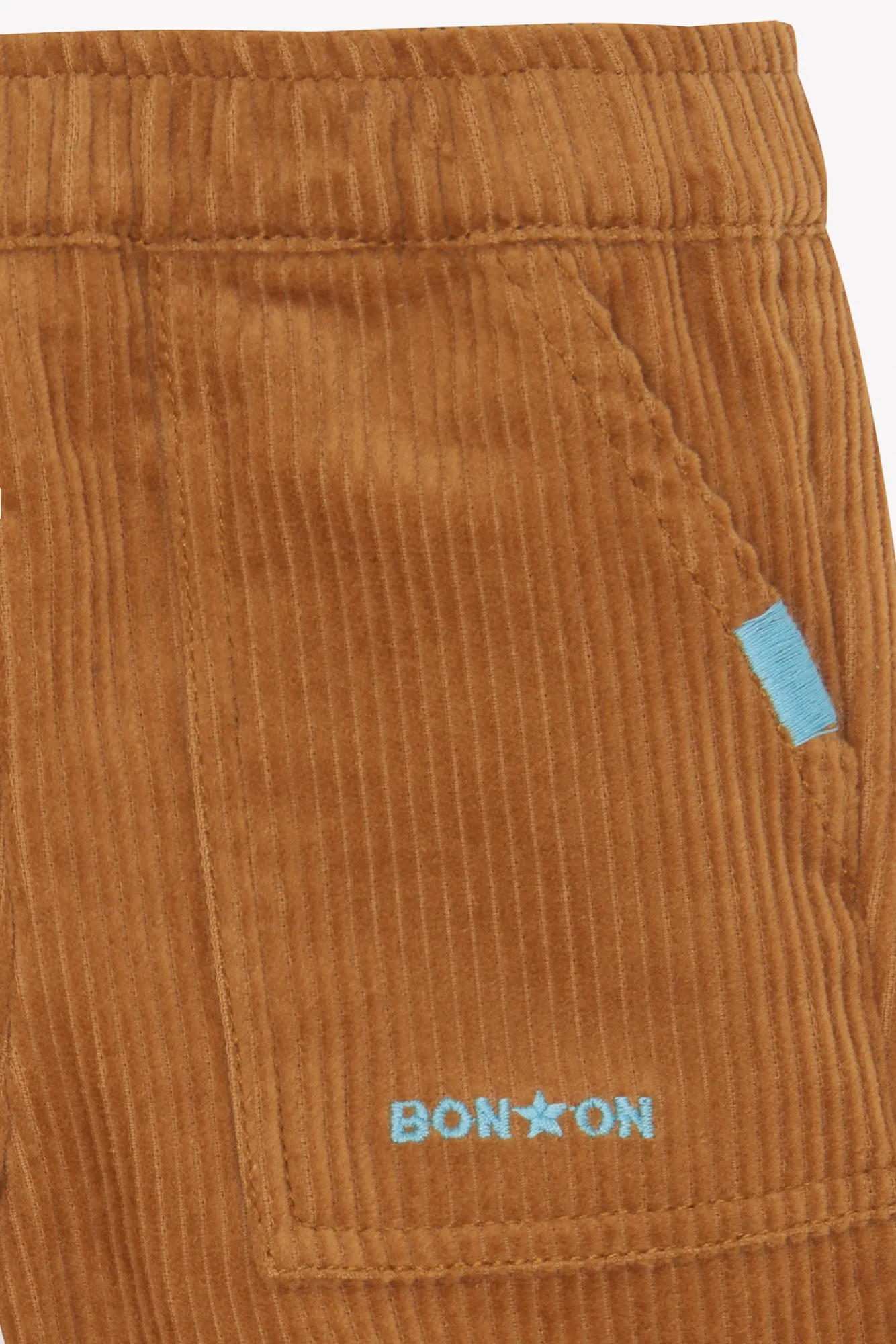 Bonton Darius Barn fløjlsbukser brun elastiktalje