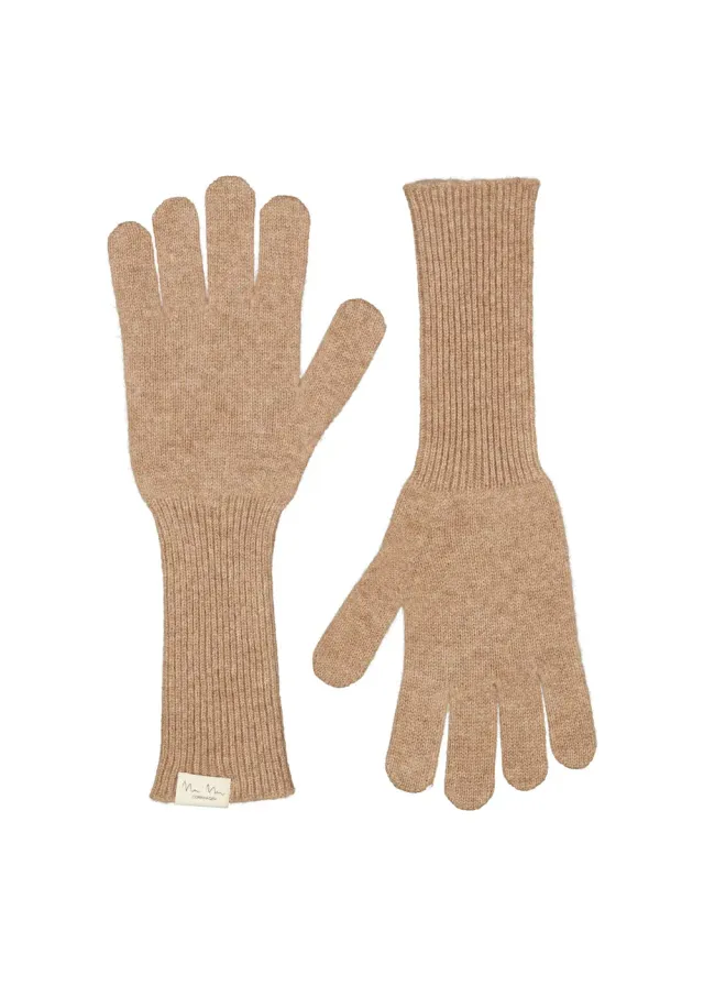 MarMar Aske Long W handsker Light Camel Melange