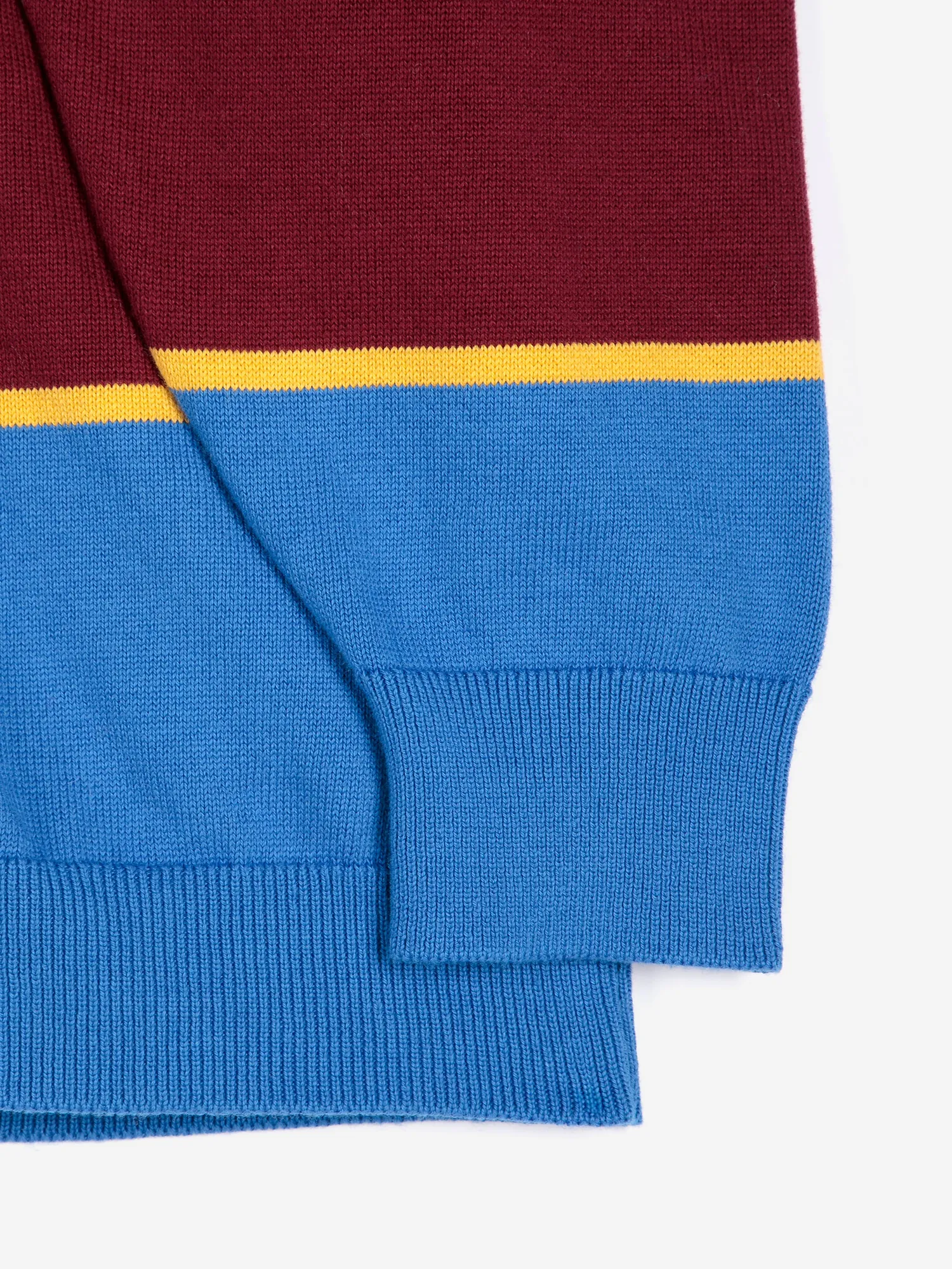 Bobo Choses Striped Cotton Polo striktrøje blå økologisk bomuld
