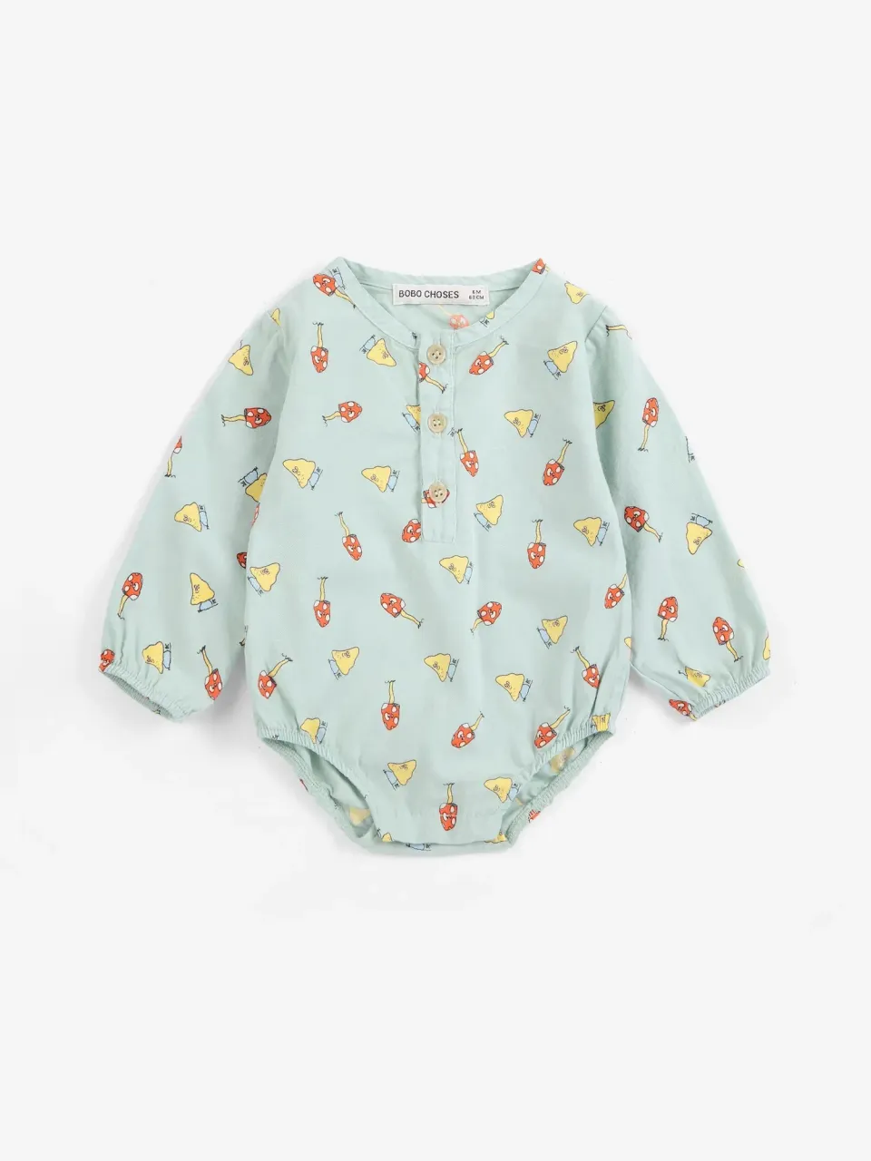 Bobo Choses Mush Monster Duo body grøn økologisk bomuld