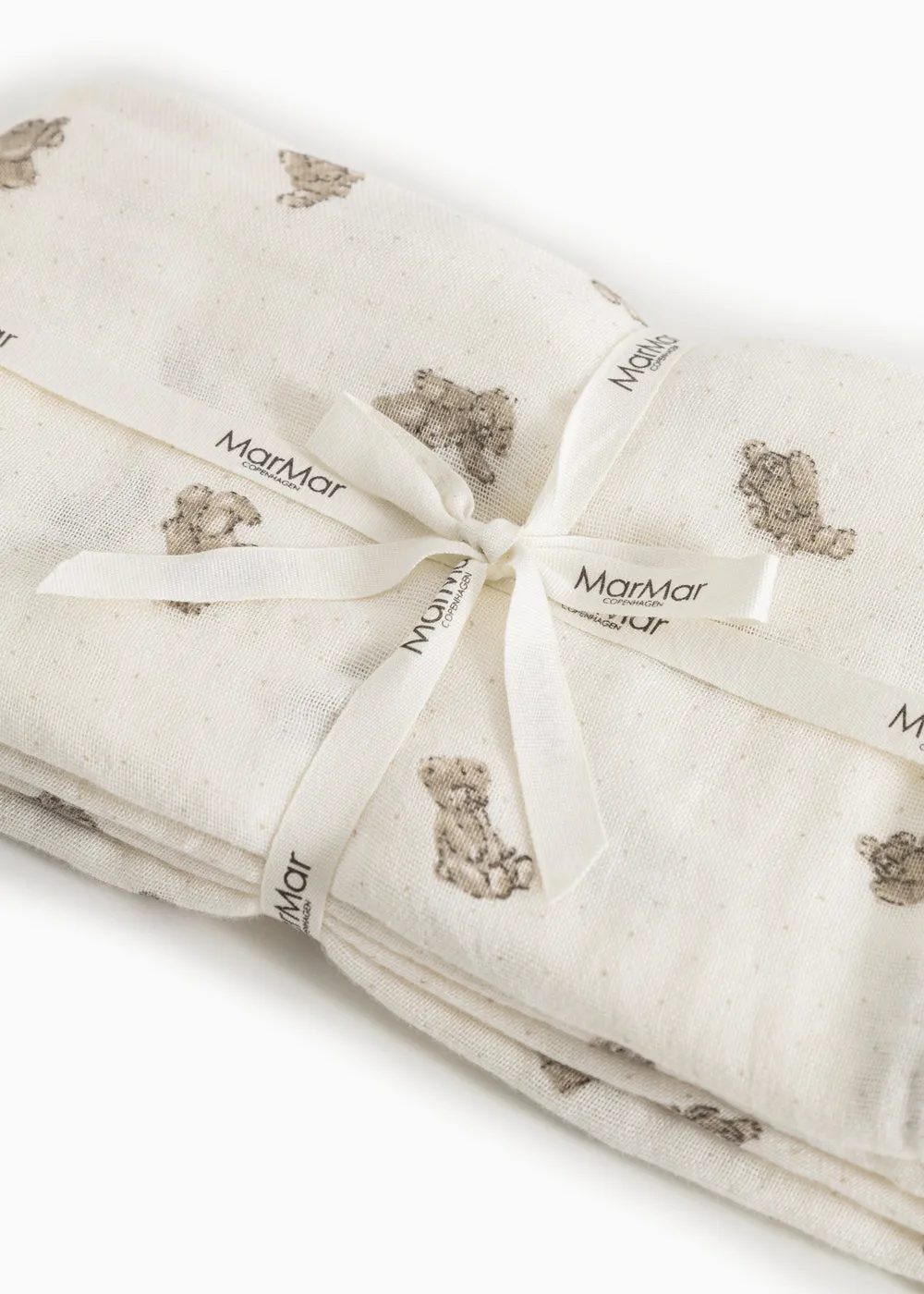 MarMar Swaddle svøb Teddybears 100x100 bomuld