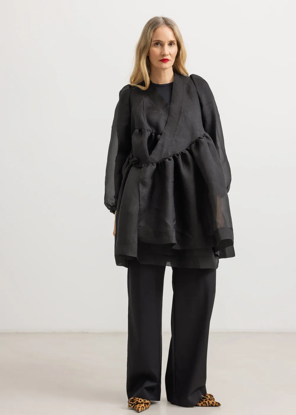 MarMar Dabia W kjole Black organza slå-om