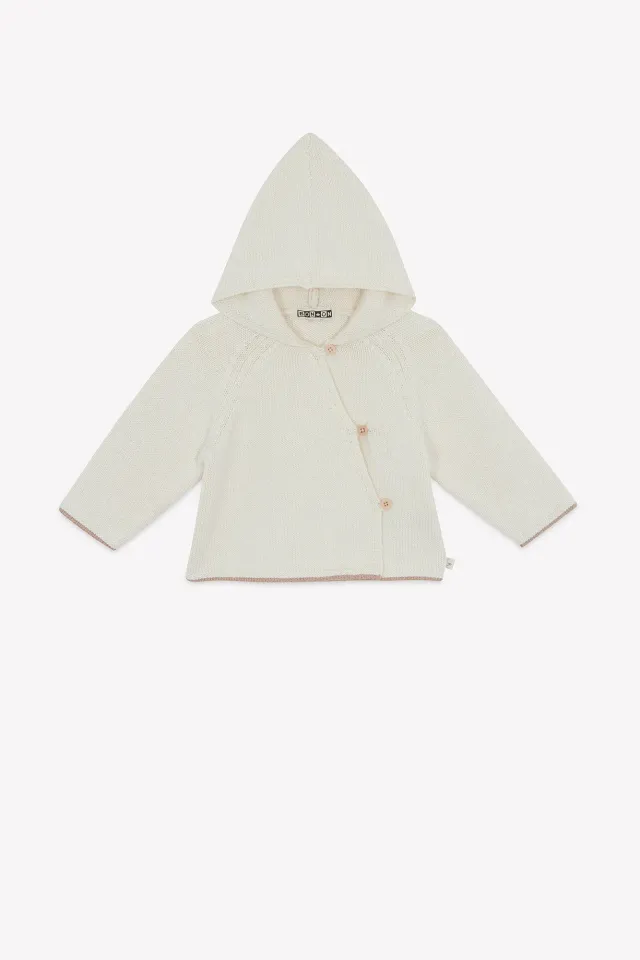 Bonton Marin Mouton vest baby hætte bomuld