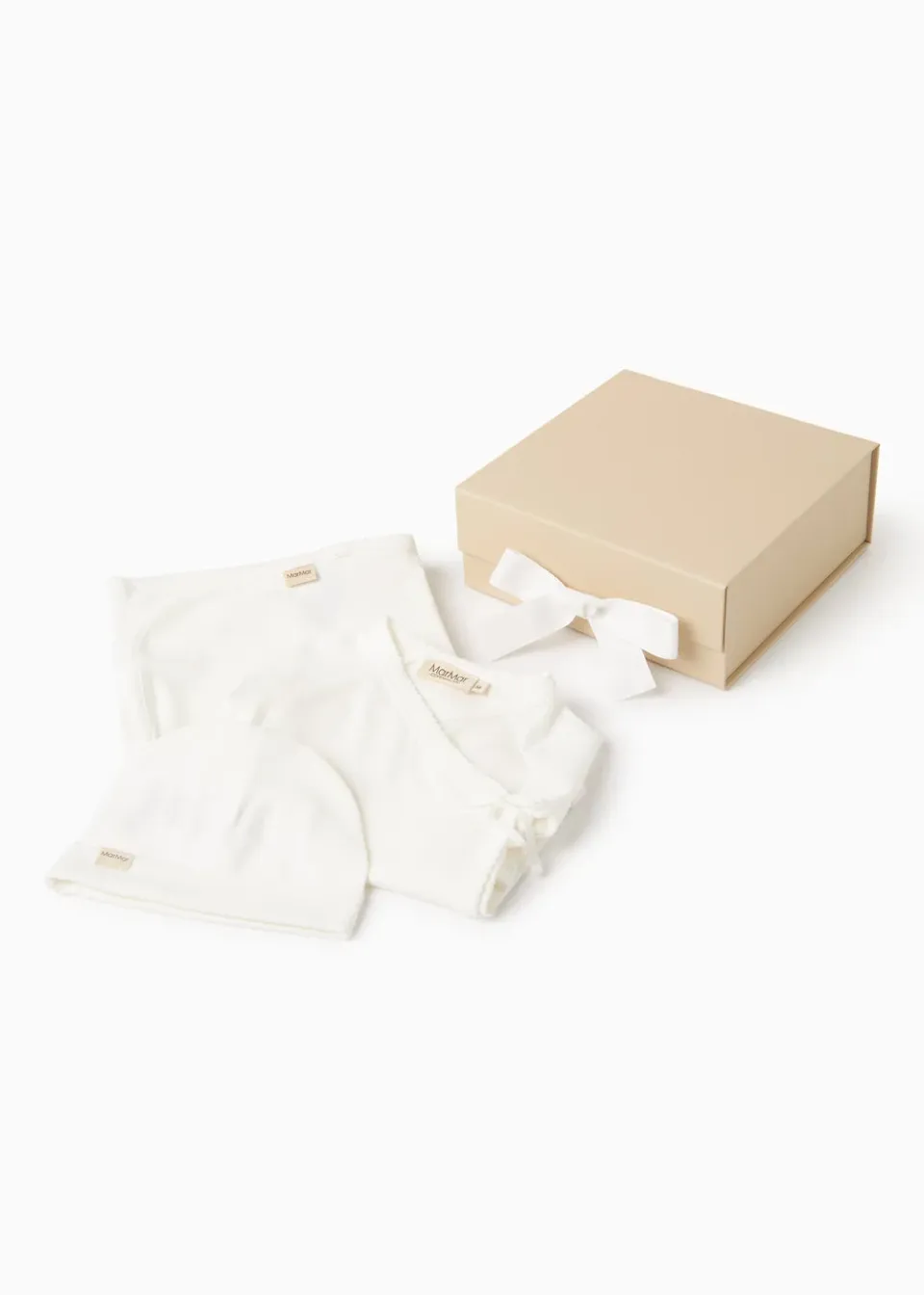 MarMar Gift Box No Feet Gaveæske Gentle White 3 dele