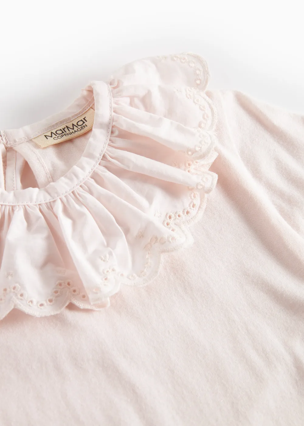 MarMar Talla Frill bluse Lilac Frost hulmønster