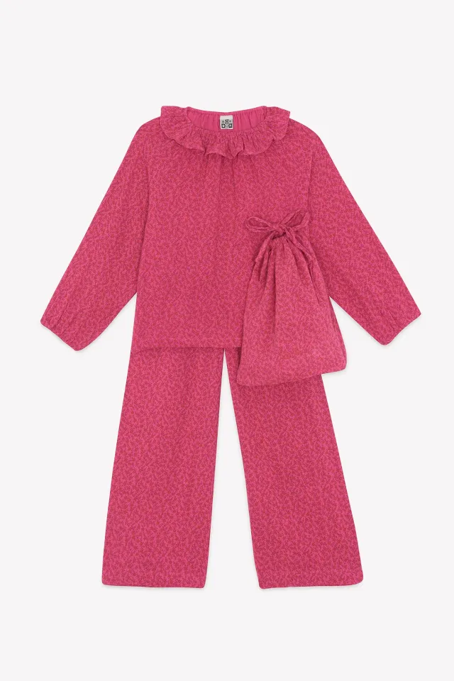 Bonton Papita Foulfleur Rose pyjamas rosa bomuld