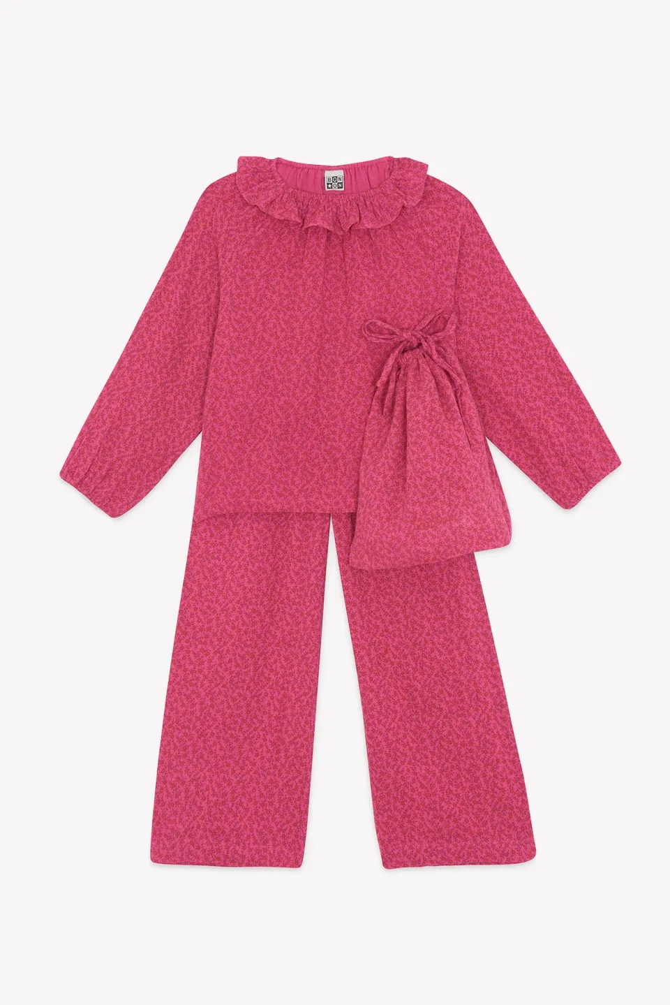 Bonton Papita Foulfleur Rose pyjamas rosa bomuld