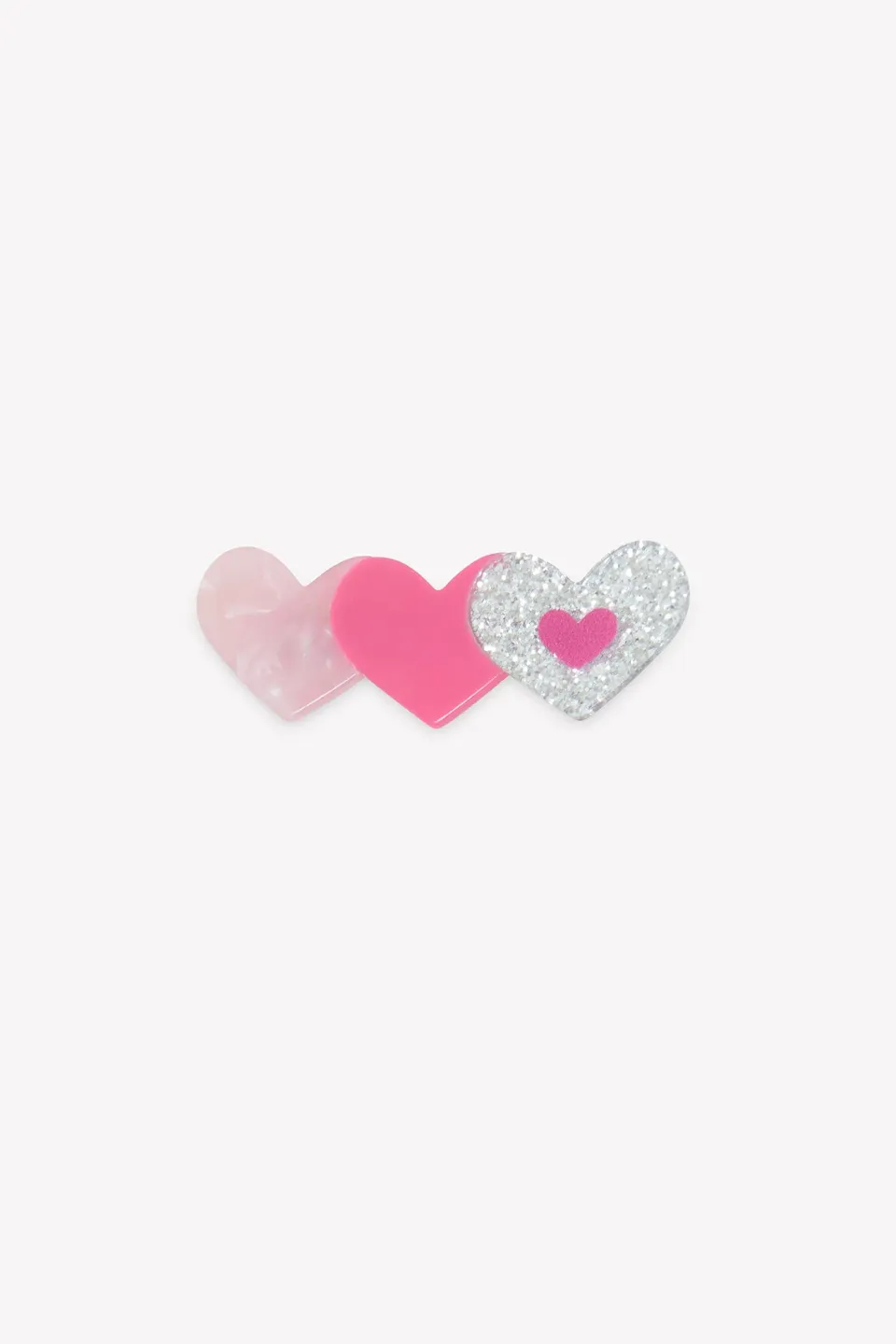 Bonton Rose Coeurs hårspænde lyserød TU