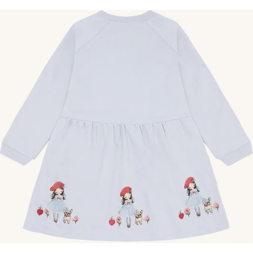 Hust & Claire Donna French Girl kjole A Bit Blue bomuld