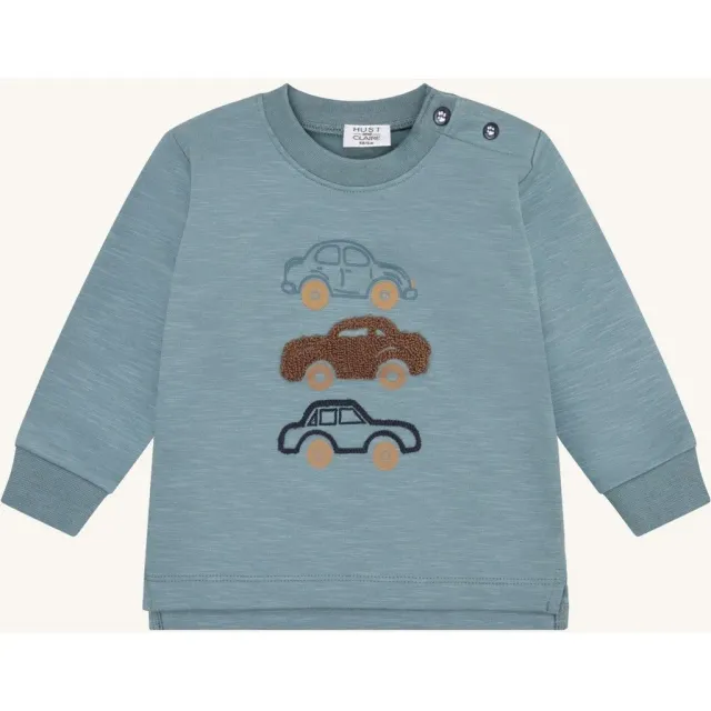 Hust & Claire HCSofus Loop Cars sweatshirt Iron Blue biler