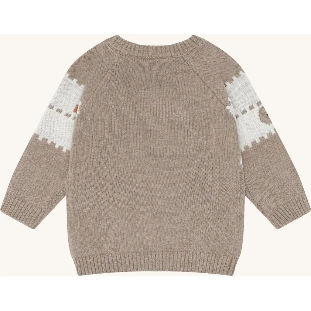 Hust & Claire Pilou pullover sand melange øko
