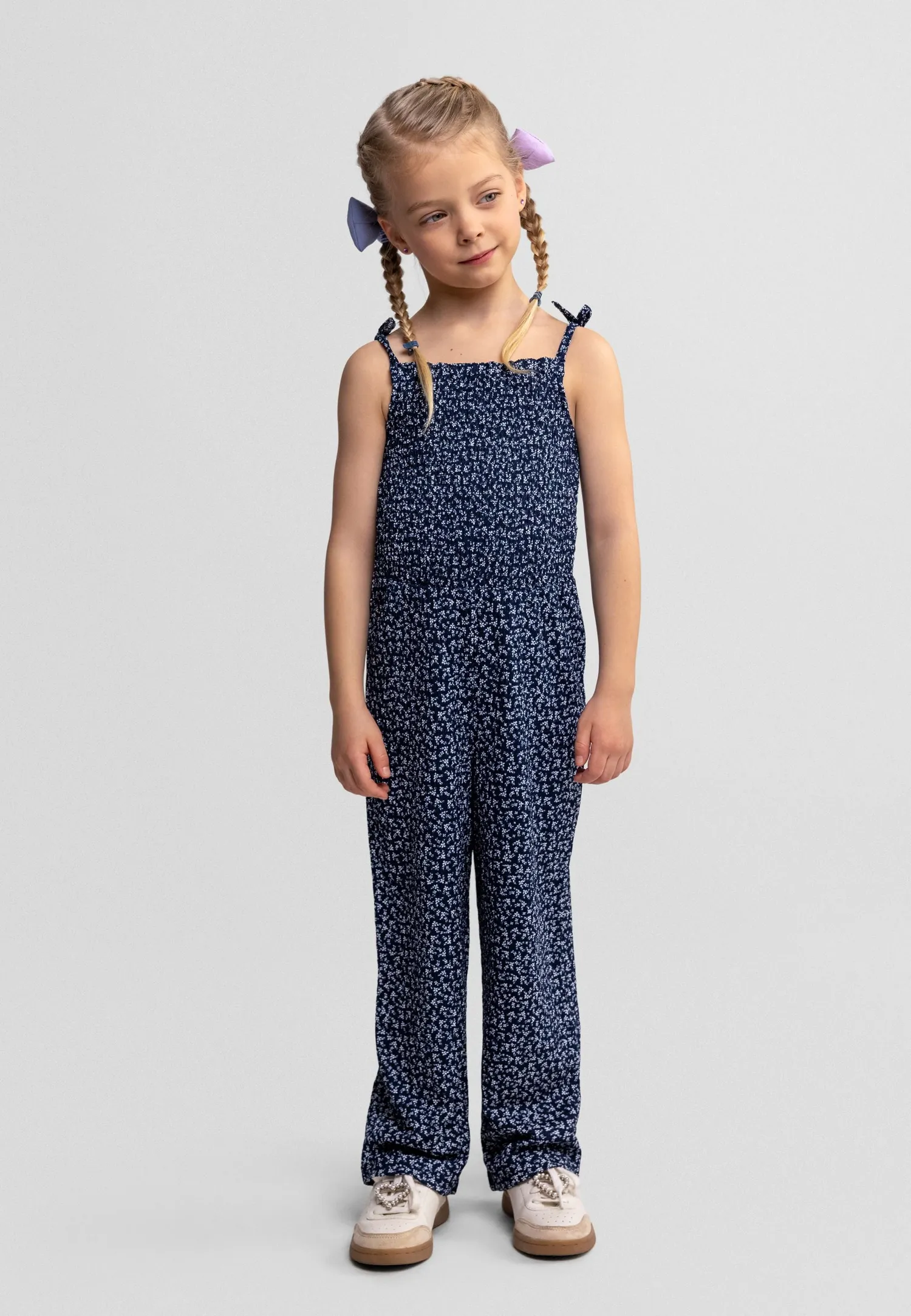 Minoti 42829 jumpsuit mørkeblå blomstret