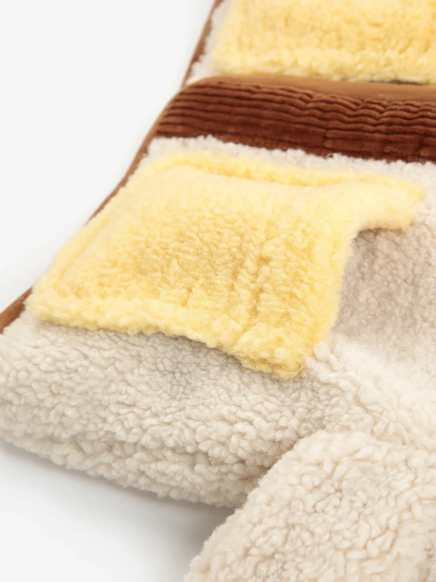 Bobo Choses Pixel Abduction sheepskin reversible jakke brun 6 mdr