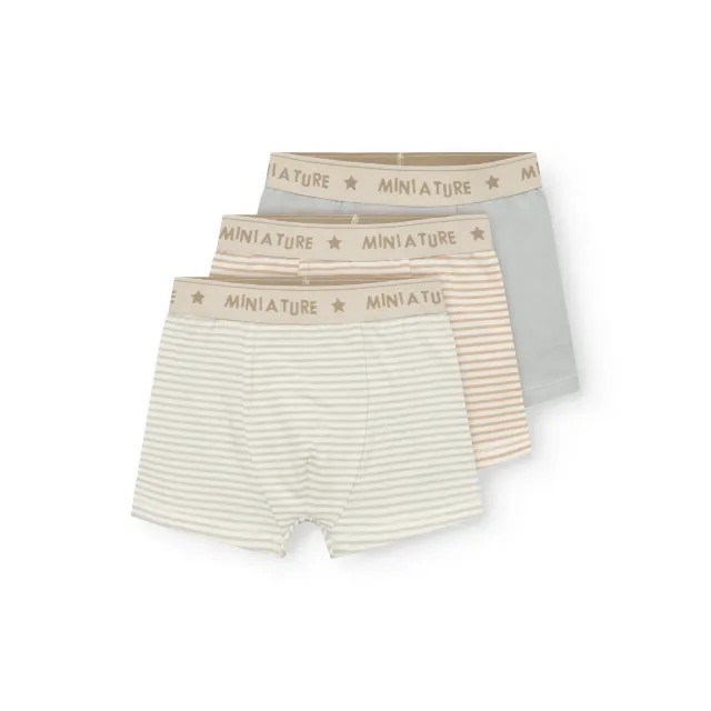 MINI A TURE Matyash boxershorts Puritan grey 3-pak økologisk