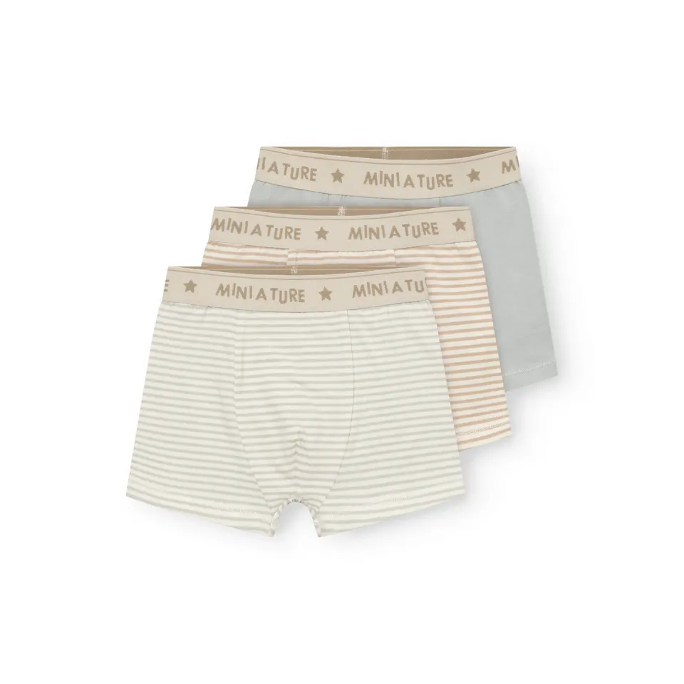 MINI A TURE Matyash boxershorts Puritan grey 3-pak økologisk