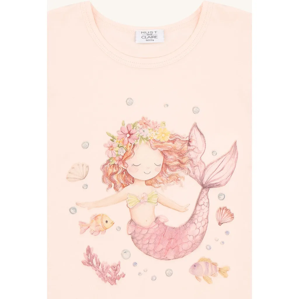Hust & Claire HCAlma Mermaid t-shirt Quartz bomuld