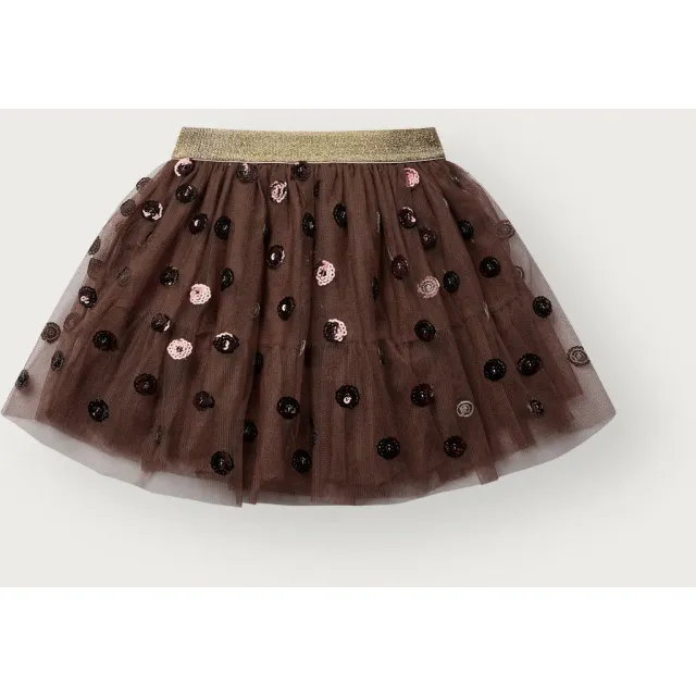 Hust & Claire Ninna Dots tyl nederdel Soil blomstret