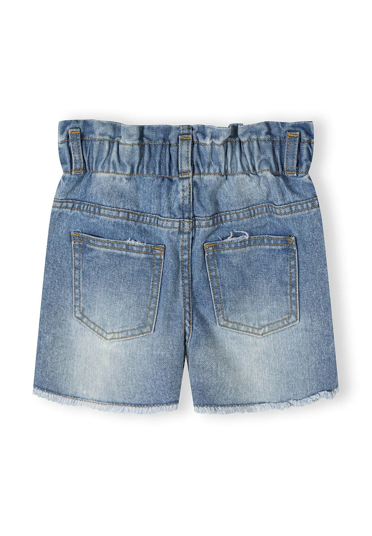 Minoti denim shorts paperbag 2-pak blå 104-172