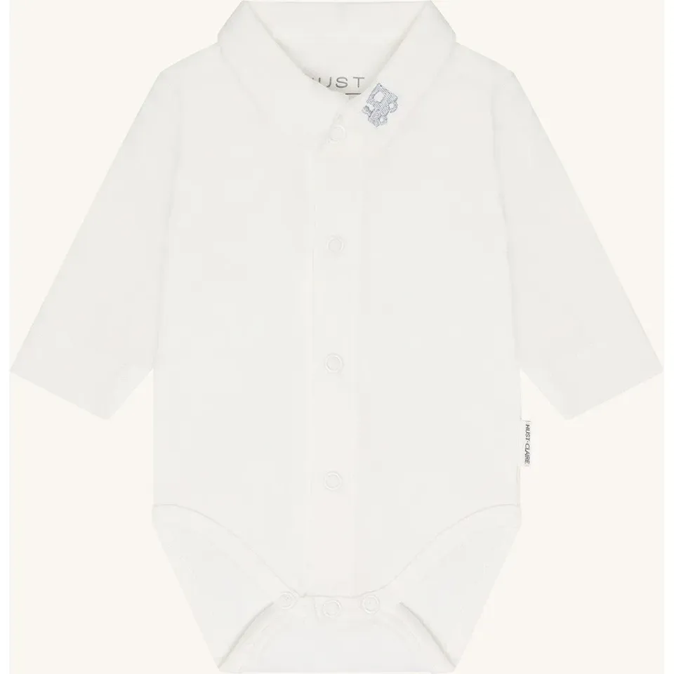 Hust & Claire Baba Collar body Ivory økologisk