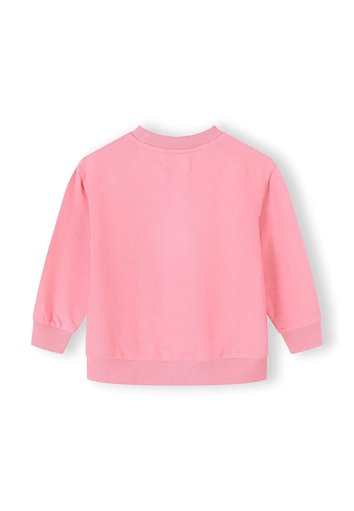 Minoti 44674 sweatshirt lyserød paillethjerter
