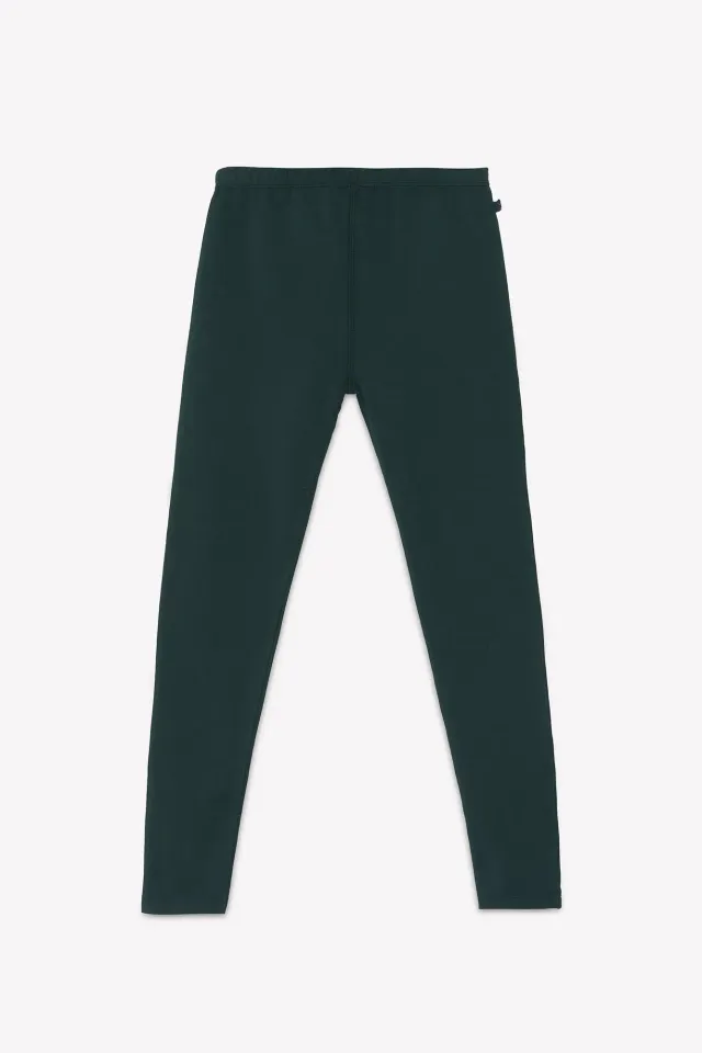 Bonton Linata Black Bird leggings grøn bomuld 4-14Å