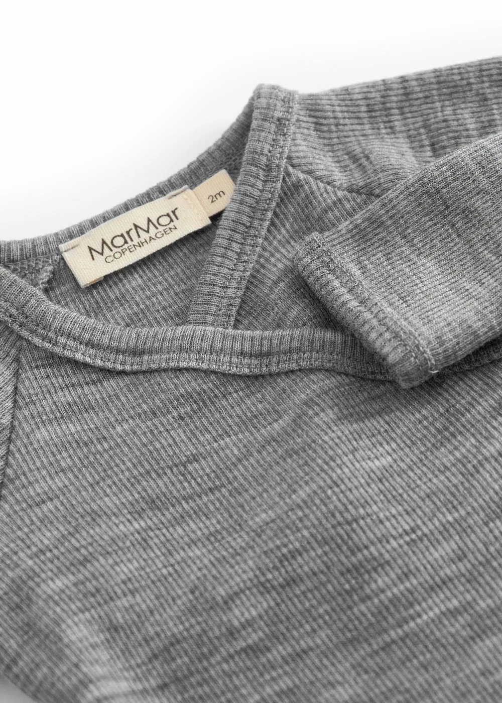 MarMar Belita uld bodystocking Grey Melange slå-om
