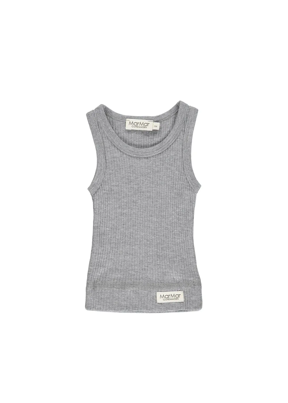 MarMar Baby Sleeveless undertøj 2-pak Grey Melange økologisk