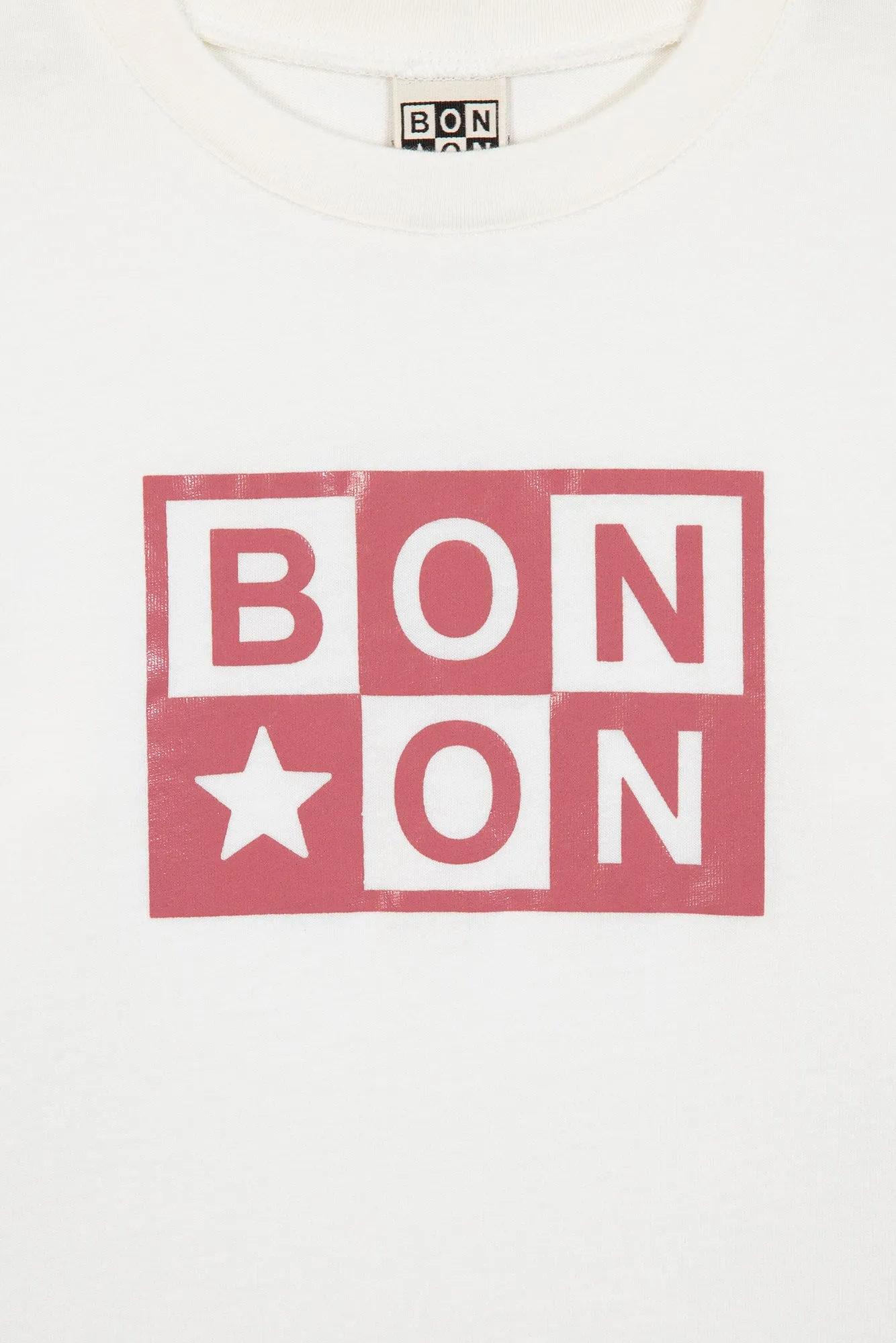 Bonton Taxo Logo Ecru t-shirt langærmet 100% bomuld
