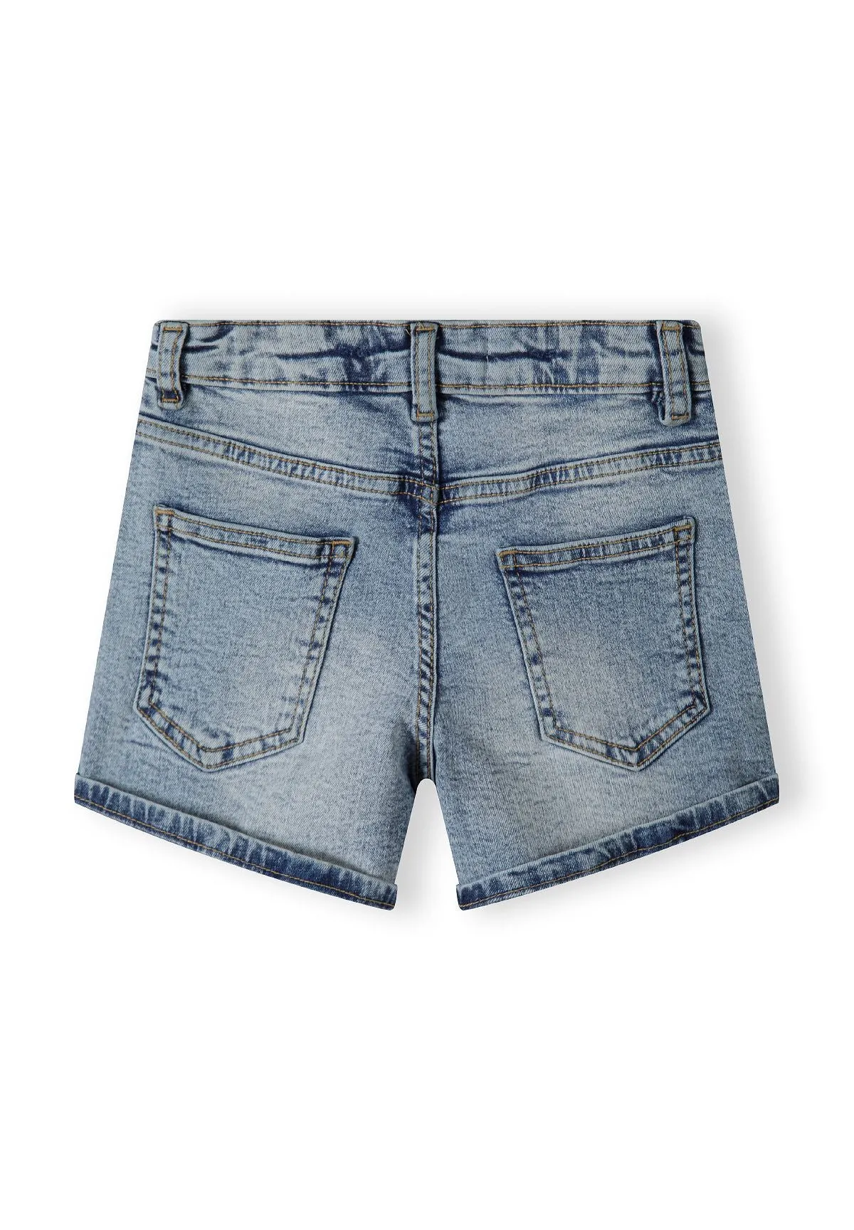 Minoti 42726 denimshorts lyseblå strækdenim
