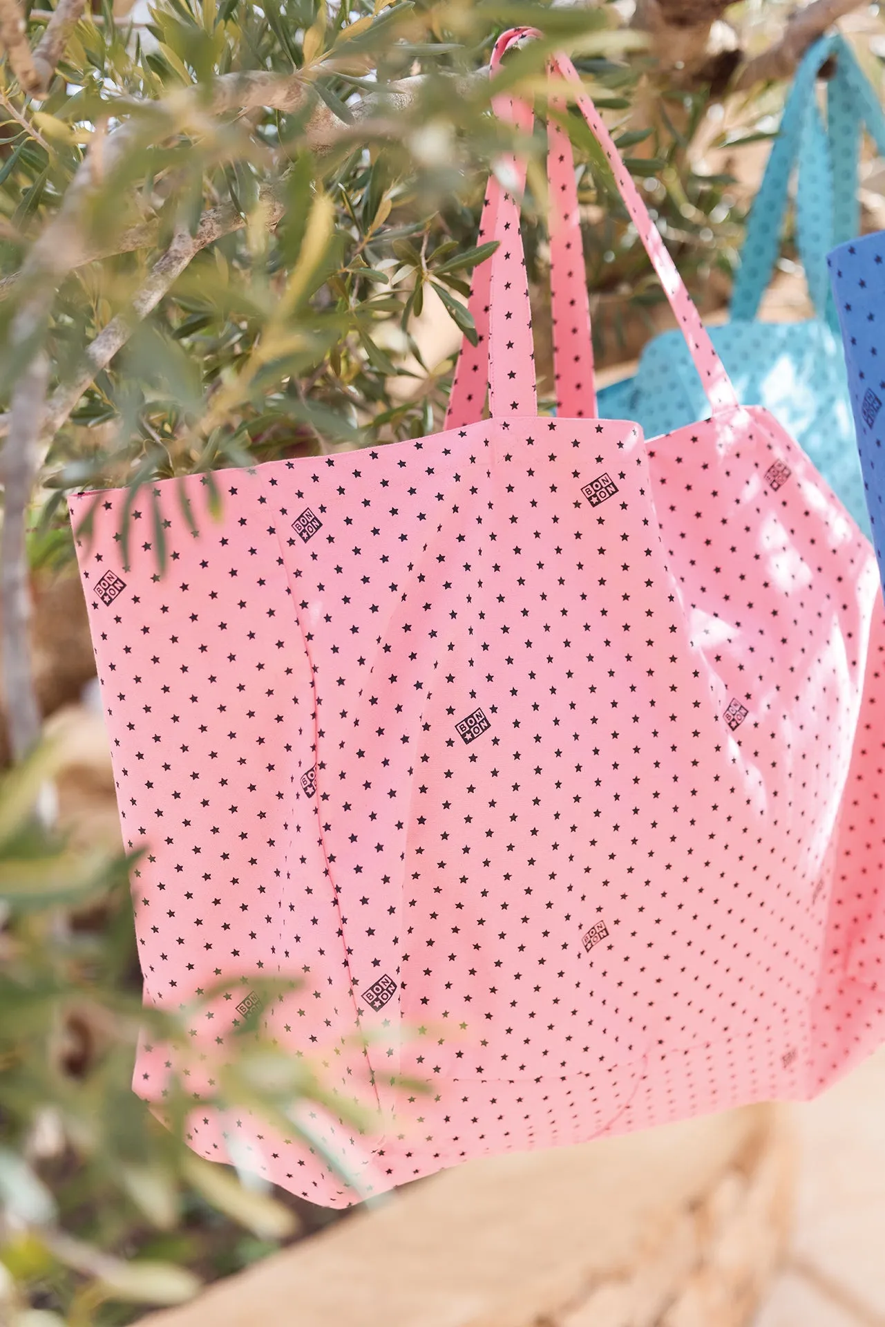 Bonton Jo Rose Moyen shopper stor lyserød