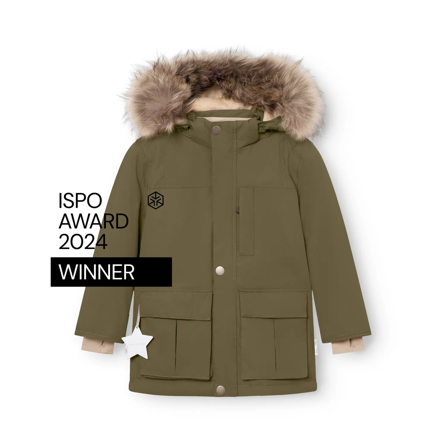 MINI A TURE Kastorio vinterjakke Grey brown -25°