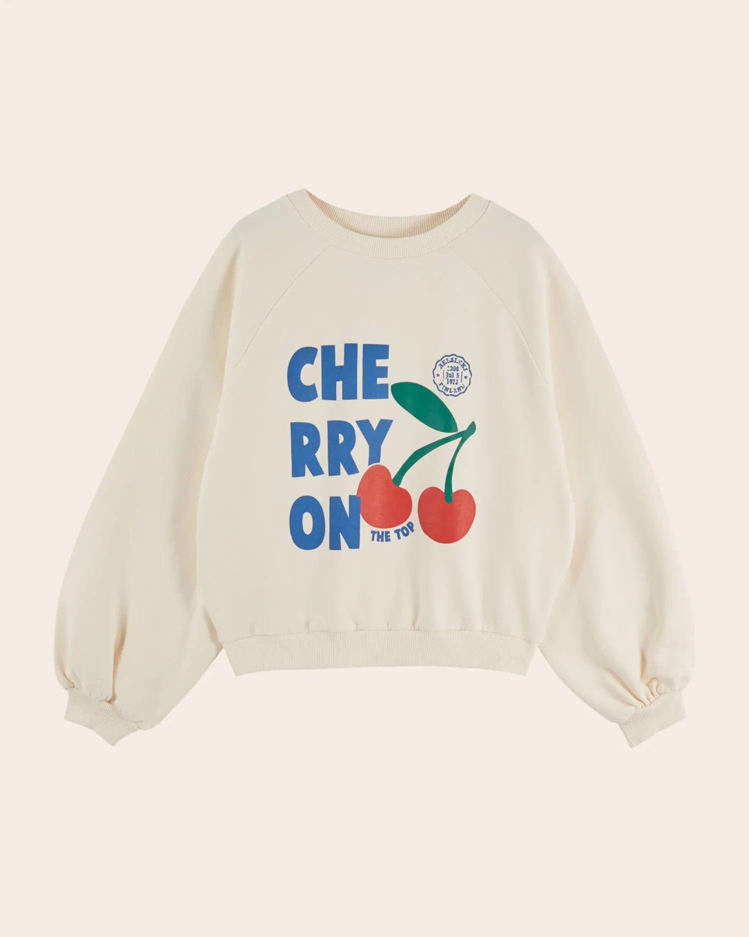 Emile et Ida Cherry sweatshirt ecru dame