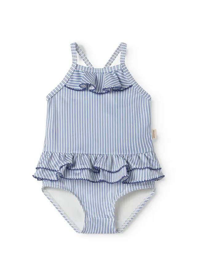 MarMar Swinnie Bathing Suit badedragt Bolich Blue Stripe stribet