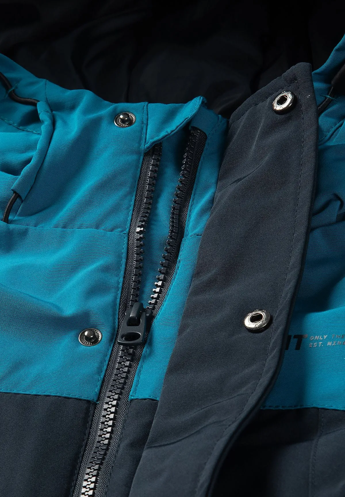 Minoti 45263 parka til drenge navy tommelhuller