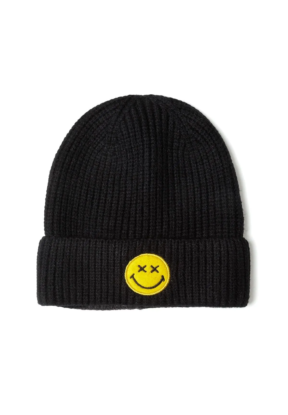 Minoti hue sort smiley rib viskose