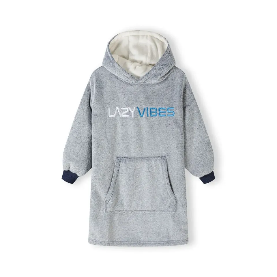Minoti 41547 oversize hoodie mørkeblå fleece