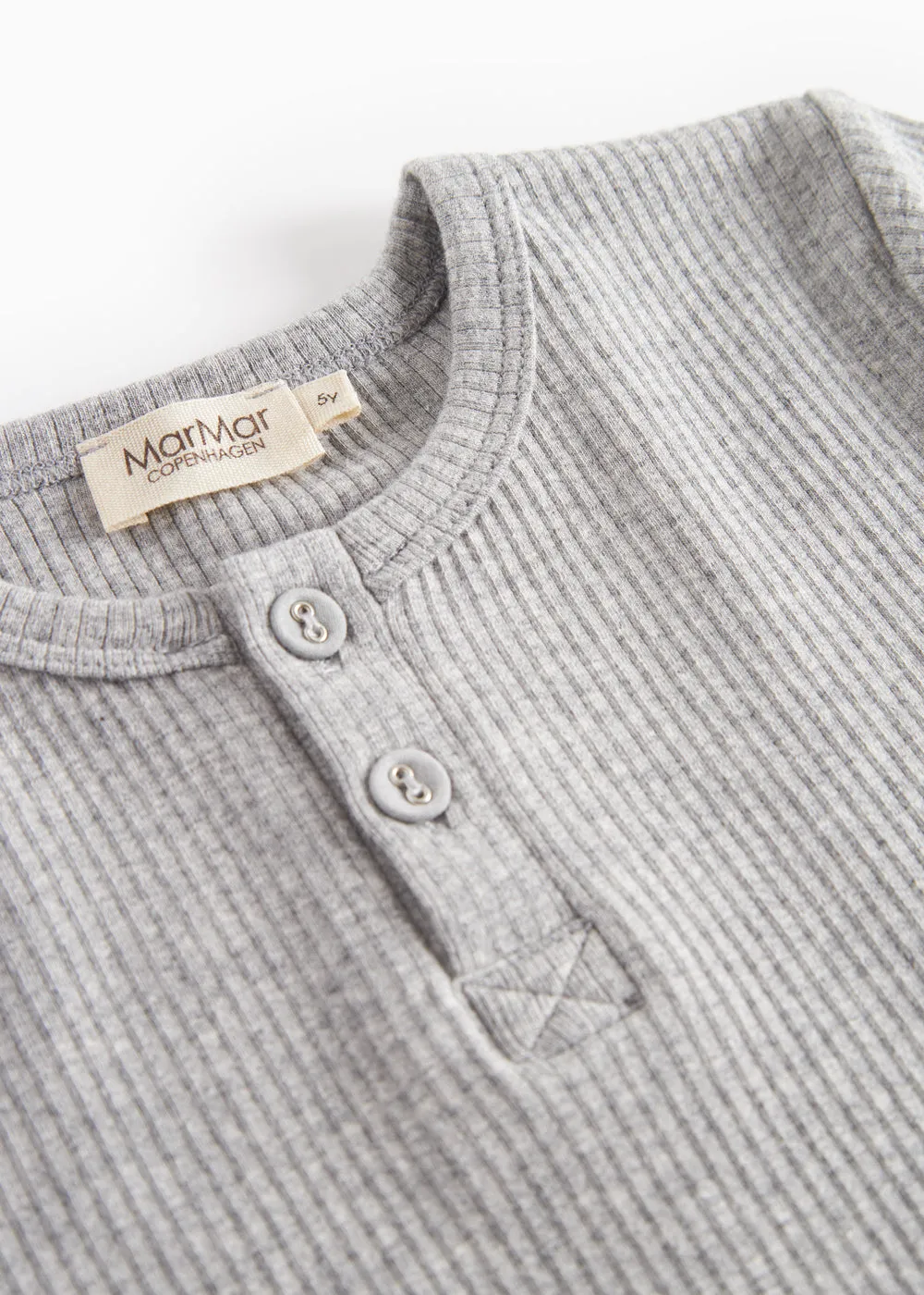 MarMar Tee SS t-shirt Light Grey Melange modal