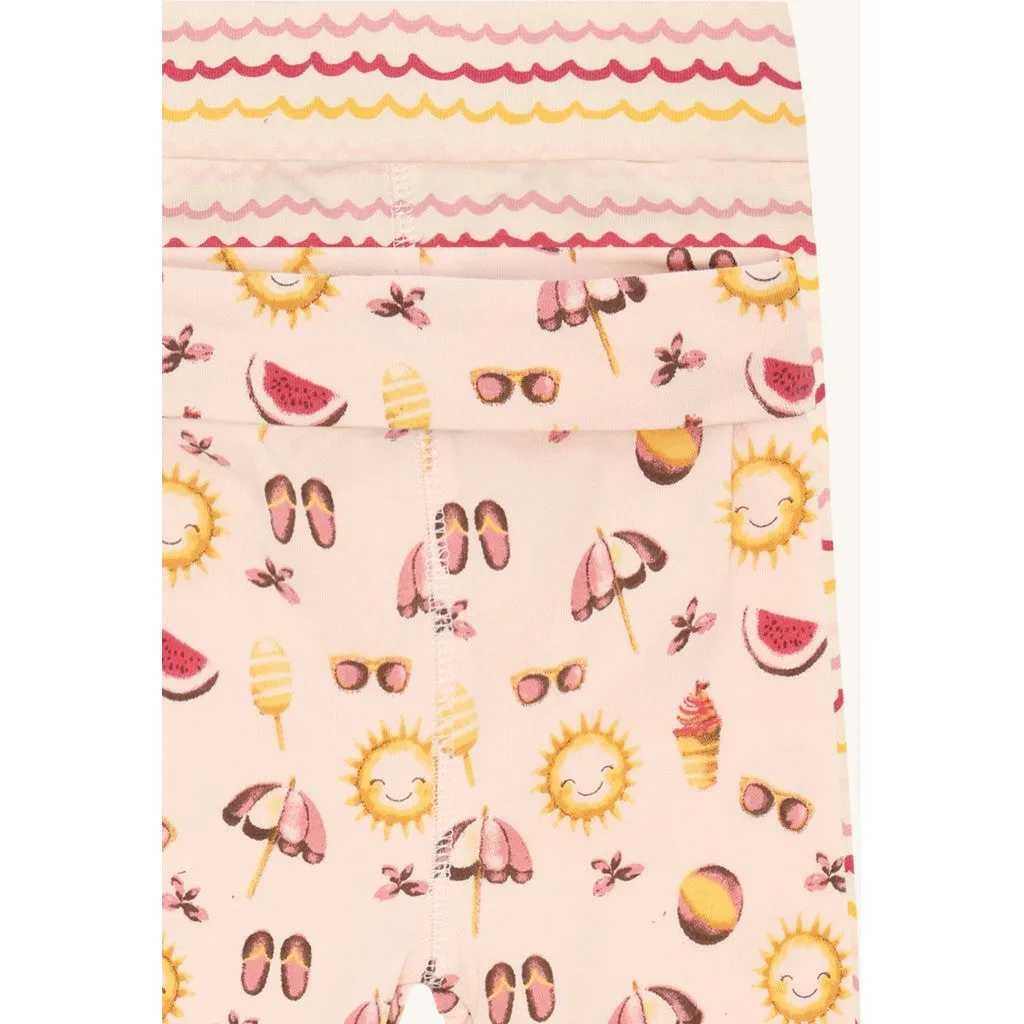 Hust & Claire Luca leggings 2-pak Quartz bomuld
