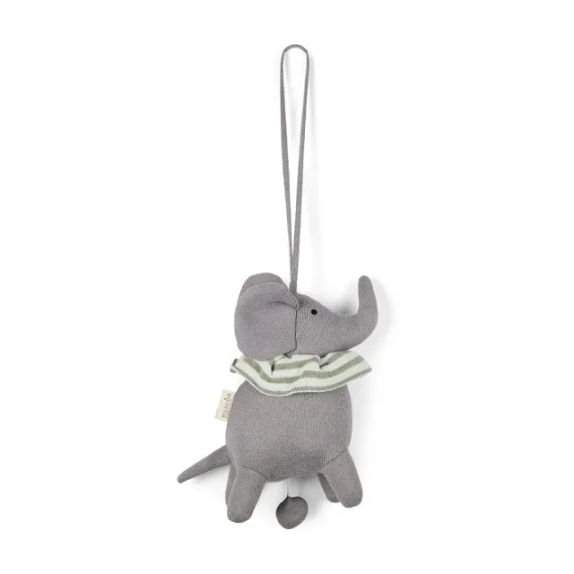 nuuroo Elisa musikbamse elefant Grey-Green bomuld