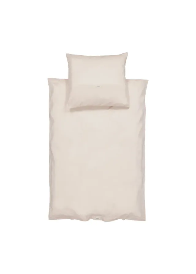 MarMar Bed Linen Junior sengetøj 100x140 grey sand økologisk