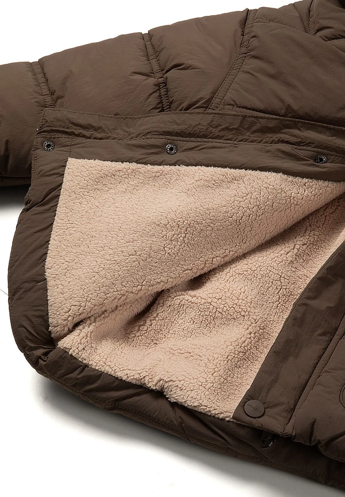 Minoti 45225 vinterfrakke brun teddyfoer