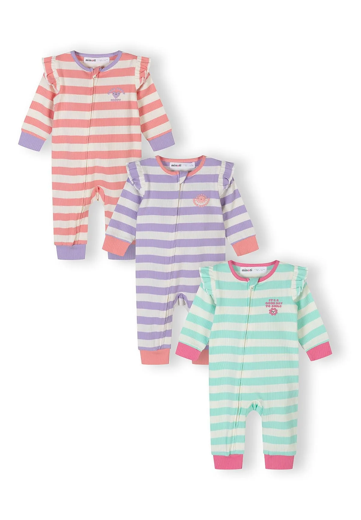 Minoti 44542 sparkedragt 3-pak pastel pige