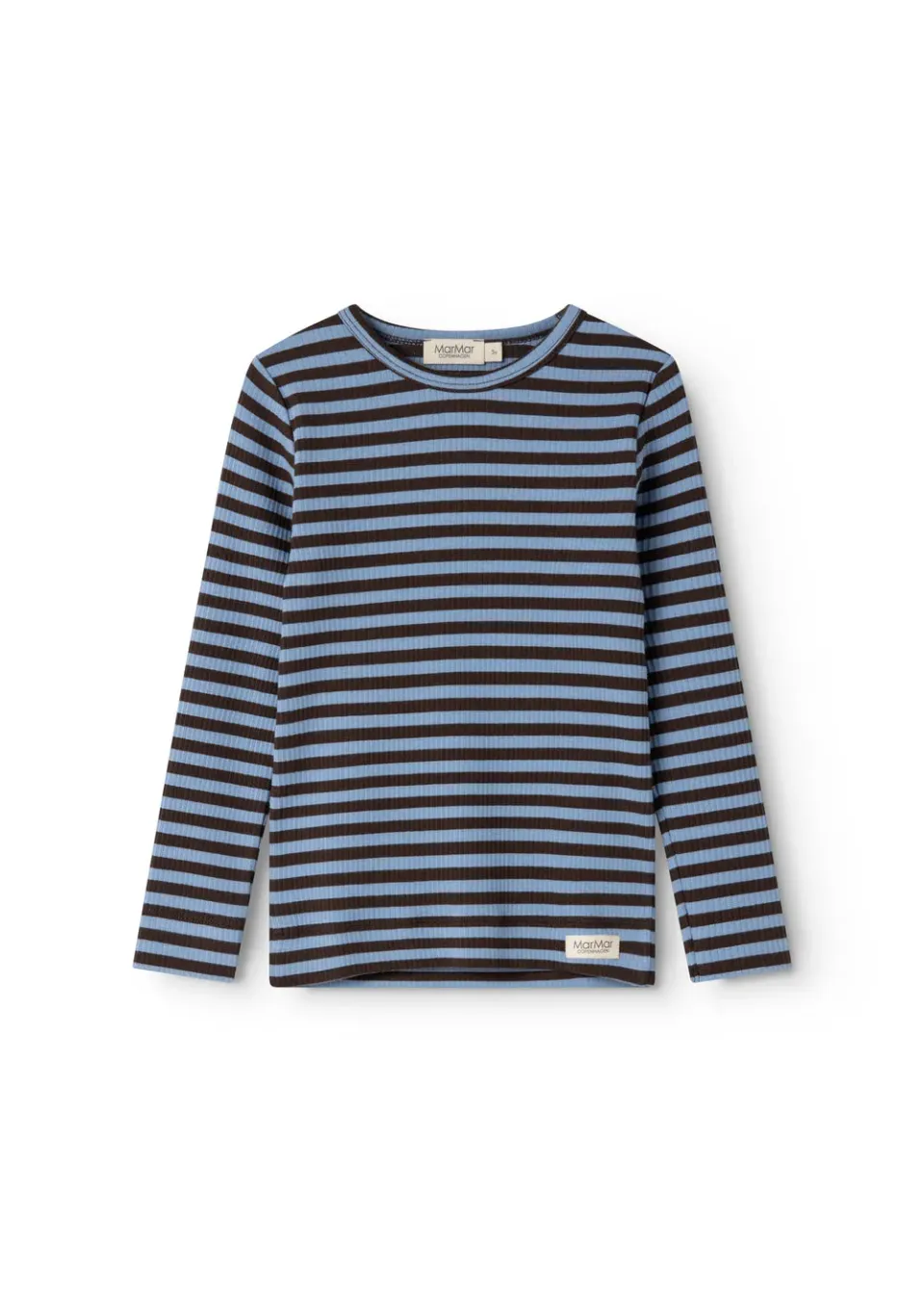 MarMar Plain Tee LS t-shirt Blue Heaven Stripe