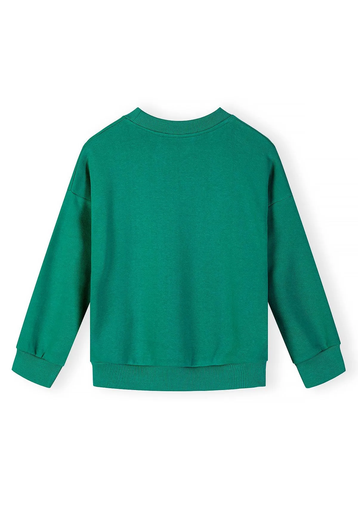 Minoti 44804 sweatshirt hvid grøn 2-pak