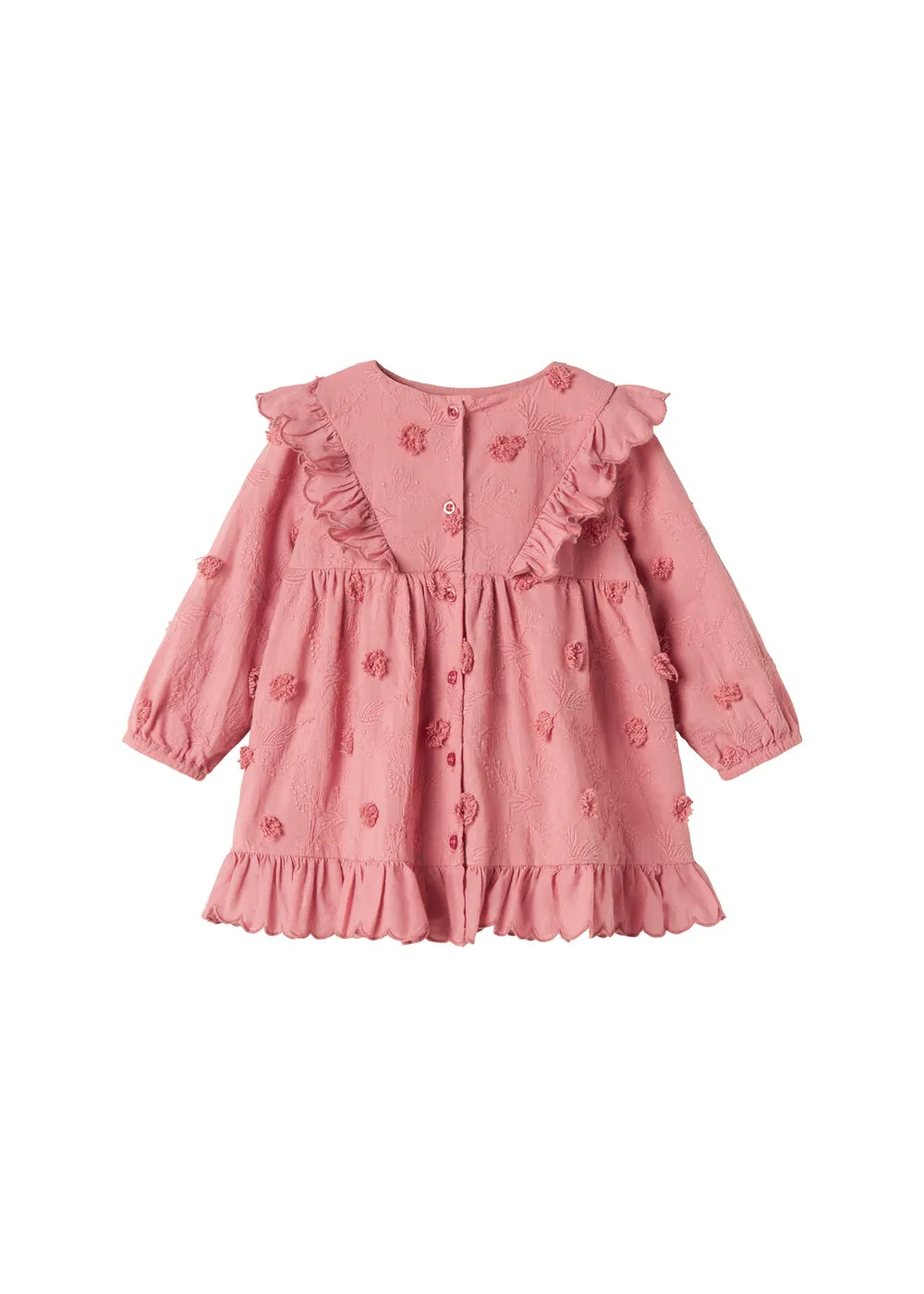 MarMar Deas LS kjole Pink Delight broderi