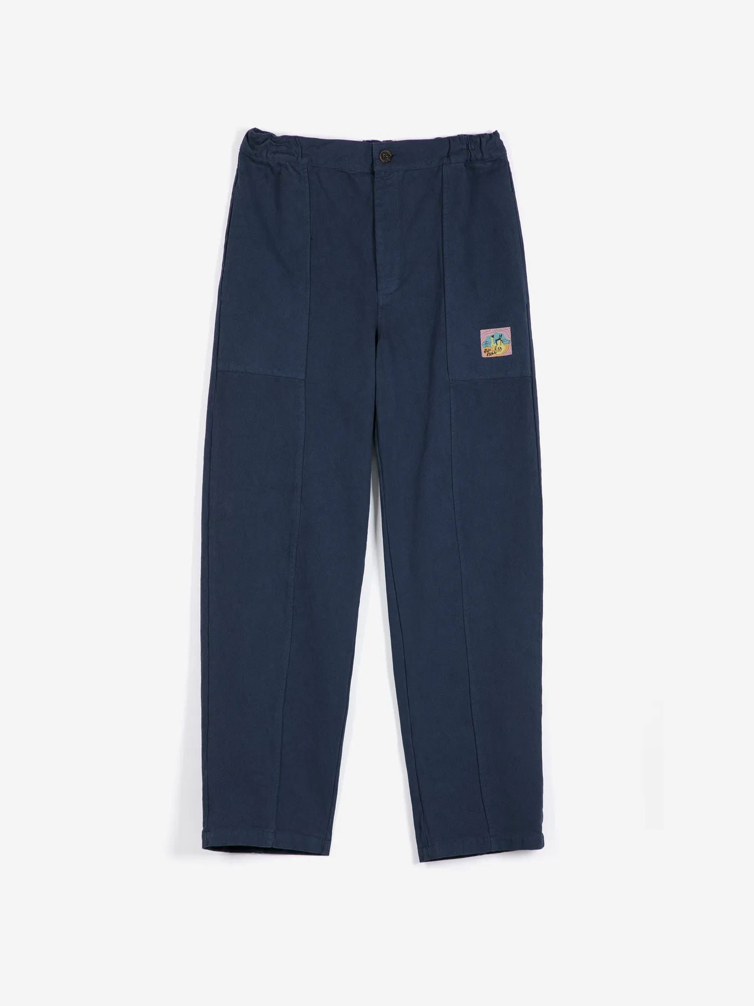 Bobo Choses All About Monsters Cotton Twill Cocoon bukser mørkeblå