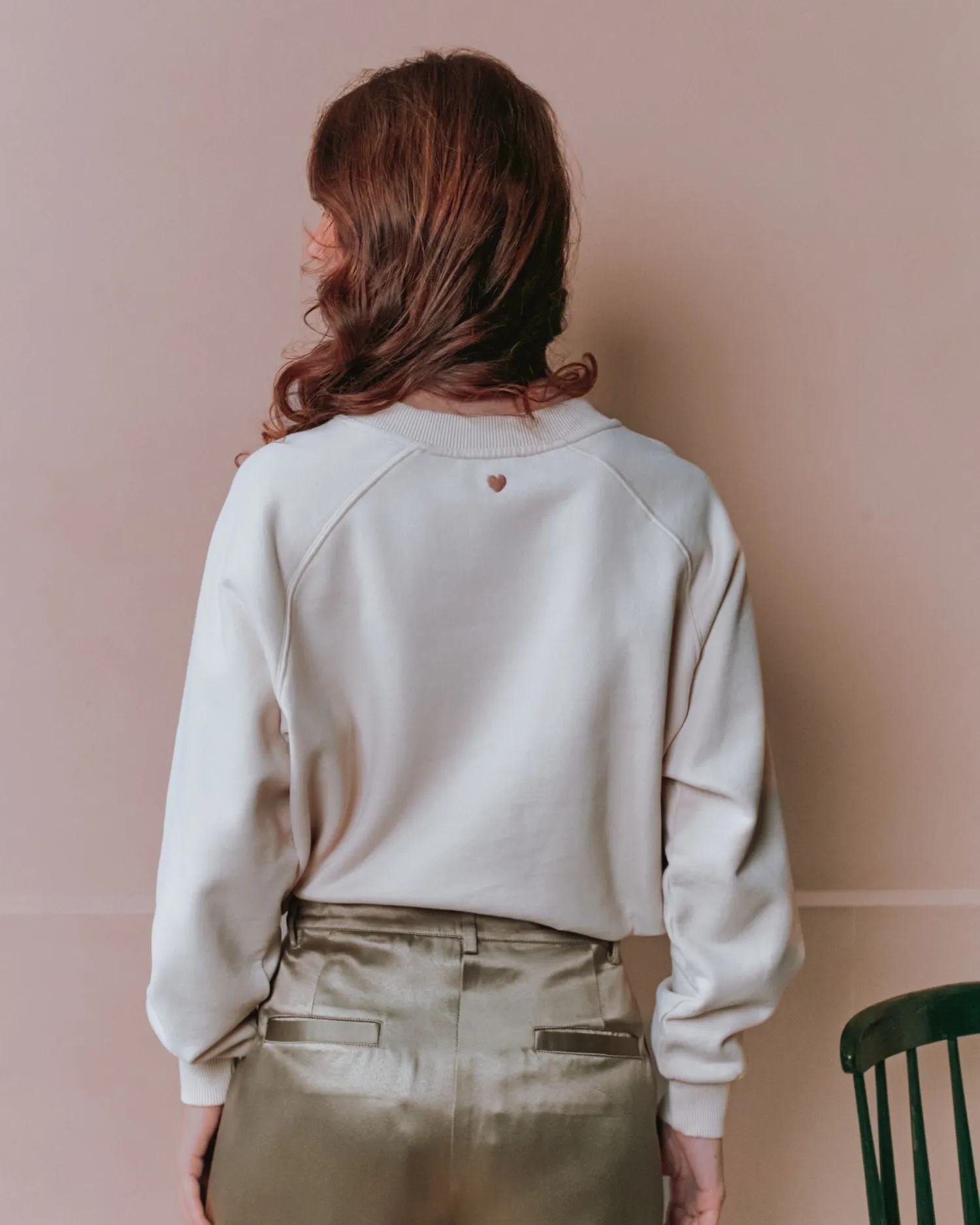 Emile et Ida Earl sweatshirt logo beige